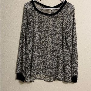 Sheer leopard print shirt